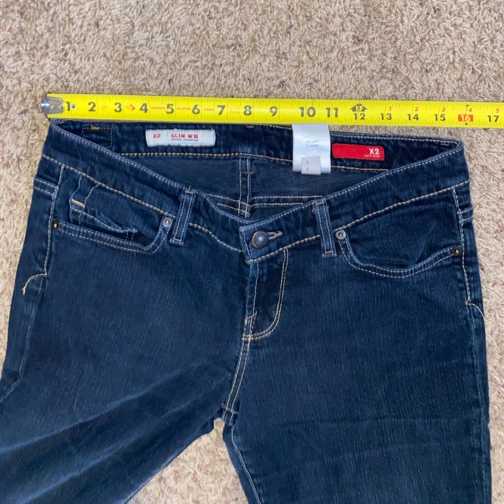 Women’s Blue Express Low Rise Straight Jeans size 8 Long